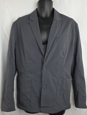 MPG Sport Men's Lightweight Two-Button Blazer Jacket Gray Size Medium CS-3668